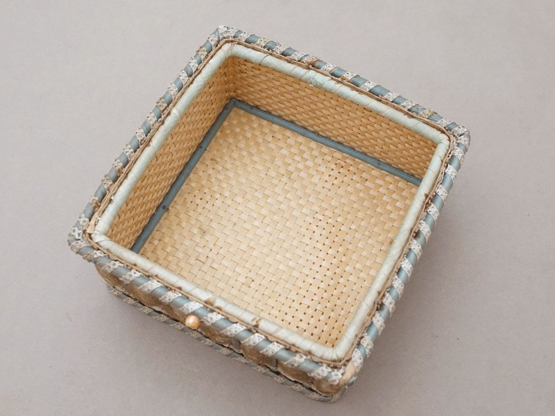 画像8: 19世紀 アンティーク お菓子箱 スモーキーブルー ドラジェ & チョコレート 