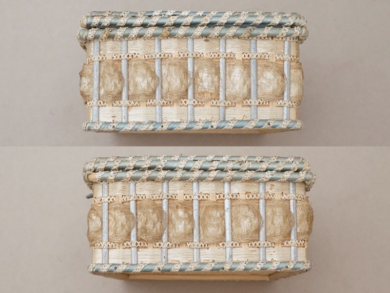 画像6: 19世紀 アンティーク お菓子箱 スモーキーブルー ドラジェ & チョコレート 