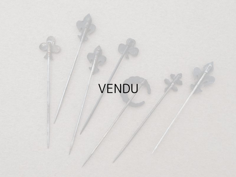 画像6: ＊蚤の市セット＊アンティーク エパングル 7ピースのセット