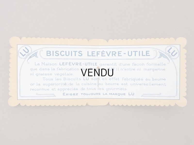 画像4: 1930年 アンティーク『LU』カレンダー PETIT BEURRE NANTES - LEFEVRE-UTILE -