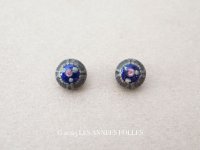 アンティーク エナメル ボタン 薔薇 ハンドペイント 11mm 13ピースのセット