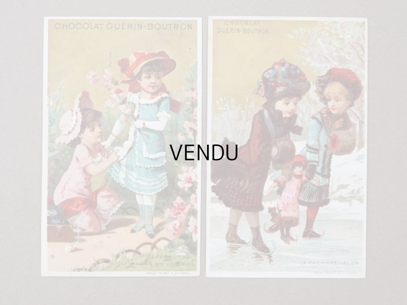 画像4: ＊蚤の市セット＊ アンティーク クロモ 全6点セット - CHOCOLAT GUERIN -BOUTRON -
