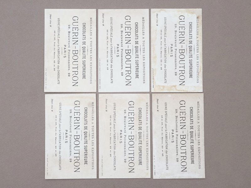 画像5: ＊蚤の市セット＊ アンティーク クロモ 全6点セット - CHOCOLAT GUERIN -BOUTRON -