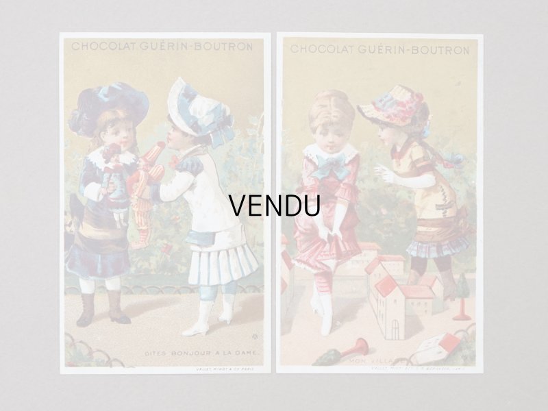 画像2: ＊蚤の市セット＊ アンティーク クロモ 全6点セット - CHOCOLAT GUERIN -BOUTRON -