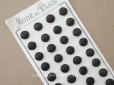 画像1: ＊蚤の市＊アンティーク  シルク製 くるみボタン 16mm  36ピース 黒 (1)