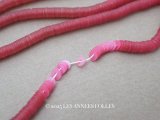 アンティーク ゼラチン製 スパンコール 赤紫 4mm 