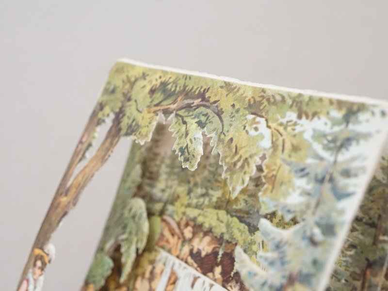 画像10: アンティーク ボンマルシェ 立体 クロモ ブローニュの森 BOIS DE BOULOGNE - AU BON MARCHE PARIS -