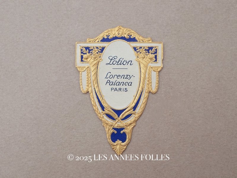 画像1: アンティーク パフュームラベル LOTION - LORENZY PALANCA PARIS -