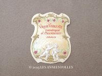 アンティークパフュームラベル 天使と菫 VRAIE VIOLETE - J.CHAMBERRY PARIS -