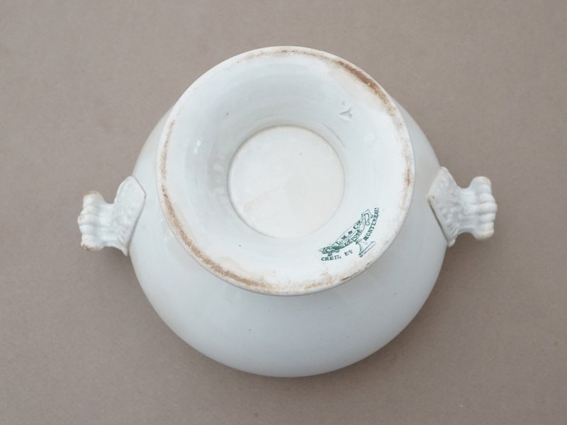 画像10: 1867~1876年 アンティーク クレイユモントロー ポット - CREIL ET MONTEREAU -