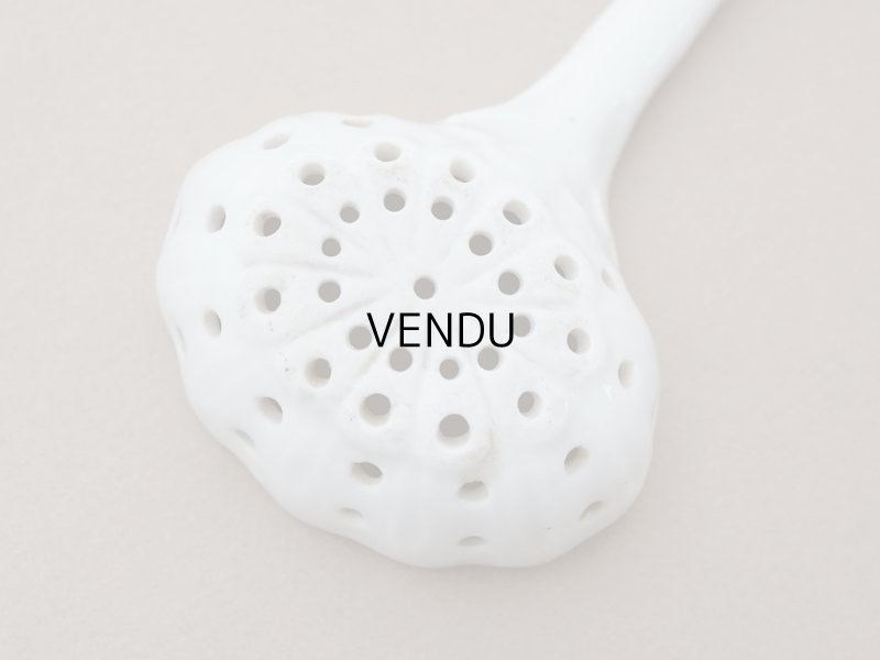 画像6: 19世紀末 アンティーク セラミック製 シュガースプーン 