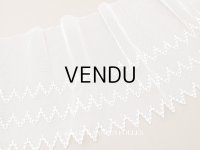 アンティーク  刺繍入り 幅広 チュールレース 幅24cm