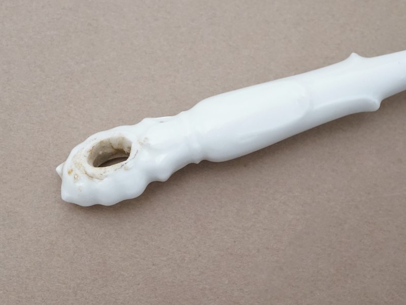 画像6: 19世紀末 アンティーク セラミック製 シュガースプーン 