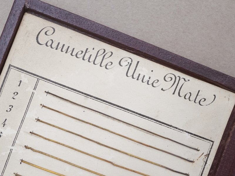 画像6: 19世紀末 アンティーク カンヌティーユのサンプラー 金の刺繍糸