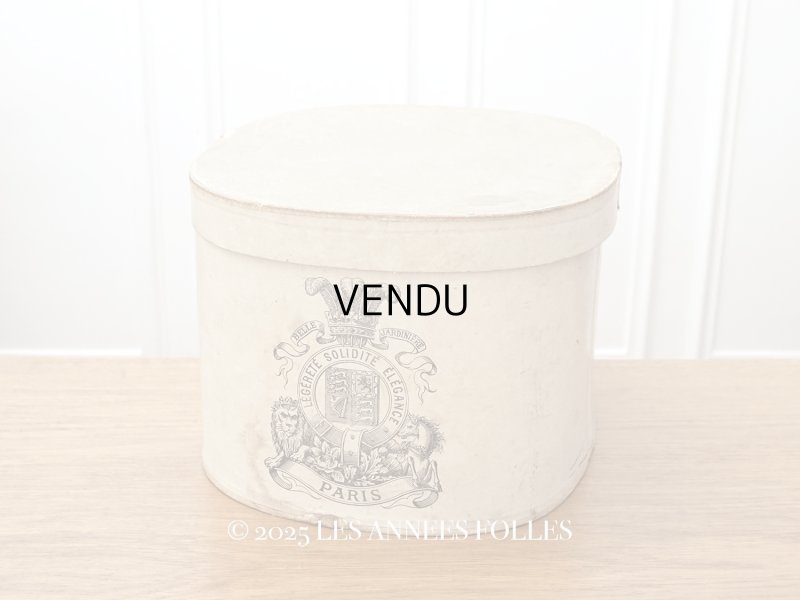 画像1: 19世紀末 アンティーク ハットボックス - A LA BELLE JARDINIERE -