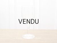 ＊蚤の市＊アンティーク ワイングラス 鈴蘭＆イニシャル MK