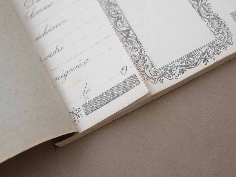 画像5: 1931年 アンティーク 為替手形帳 CARNET DE TRAITES 