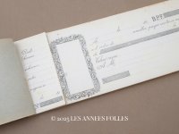 1931年 アンティーク 為替手形帳 CARNET DE TRAITES 