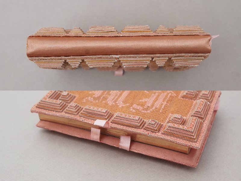 画像6: 19世紀 アンティーク 未使用 ピンクの手帳 イニシャル入り JF MJ 