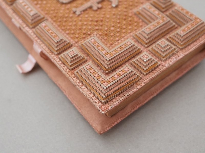 画像4: 19世紀 アンティーク 未使用 ピンクの手帳 イニシャル入り JF MJ 