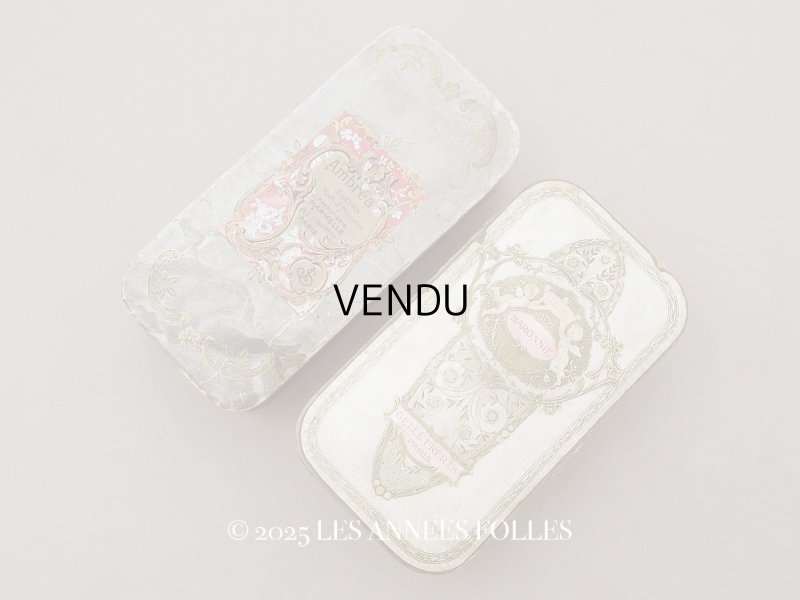 画像1: ＊蚤の市＊アンティーク パフュームボックス 2点セット