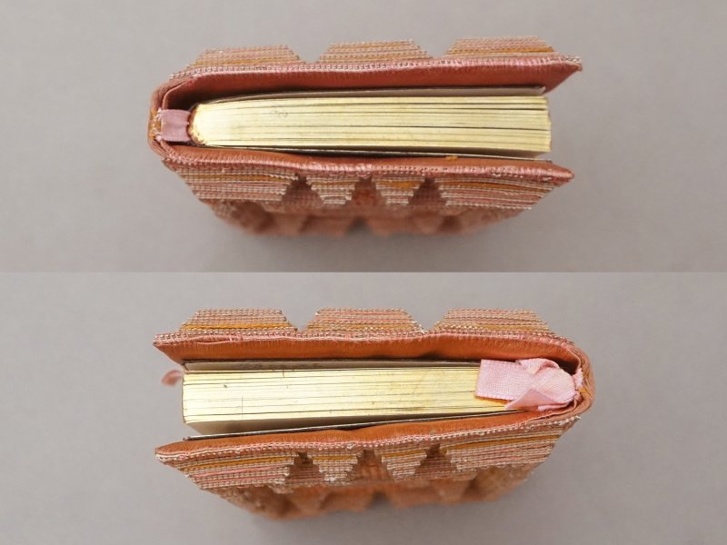 画像7: 19世紀 アンティーク 未使用 ピンクの手帳 イニシャル入り JF MJ 