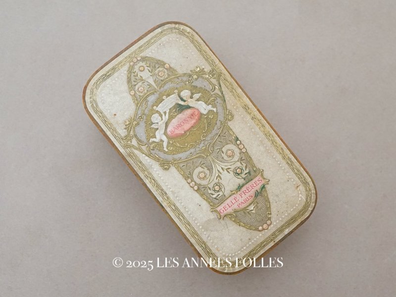 画像1: 1914年 アンティーク 天使のパフュームボックス BARONNIE - GELLE FRERES PARIS -