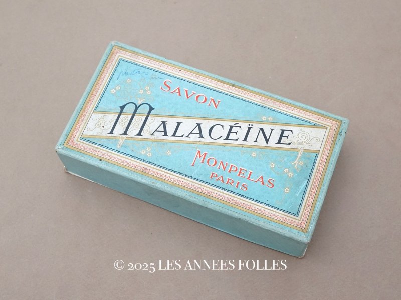 画像1: アンティーク ソープボックス SAVON MALACEINE - MONPELAS PARIS -