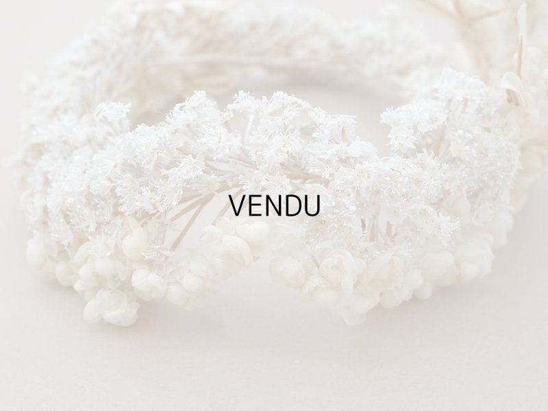 画像9: 19世紀末 アンティーク 薔薇の花冠 コットンオーガンジー ティアラ