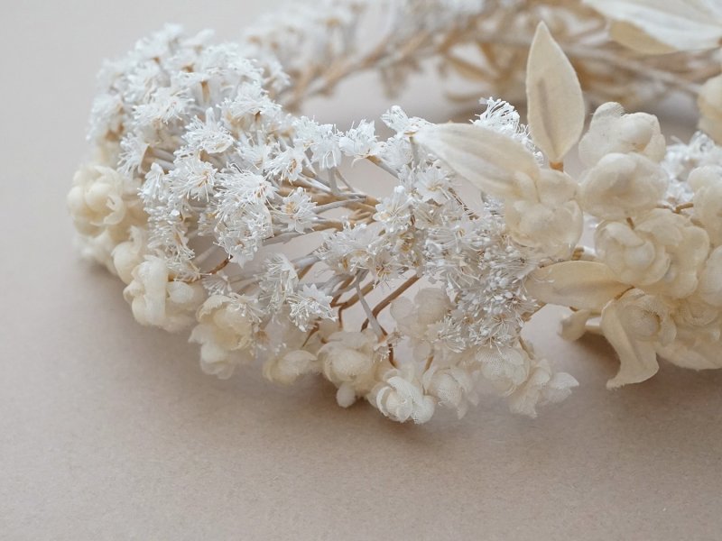 画像11: 19世紀末 アンティーク 薔薇の花冠 コットンオーガンジー ティアラ