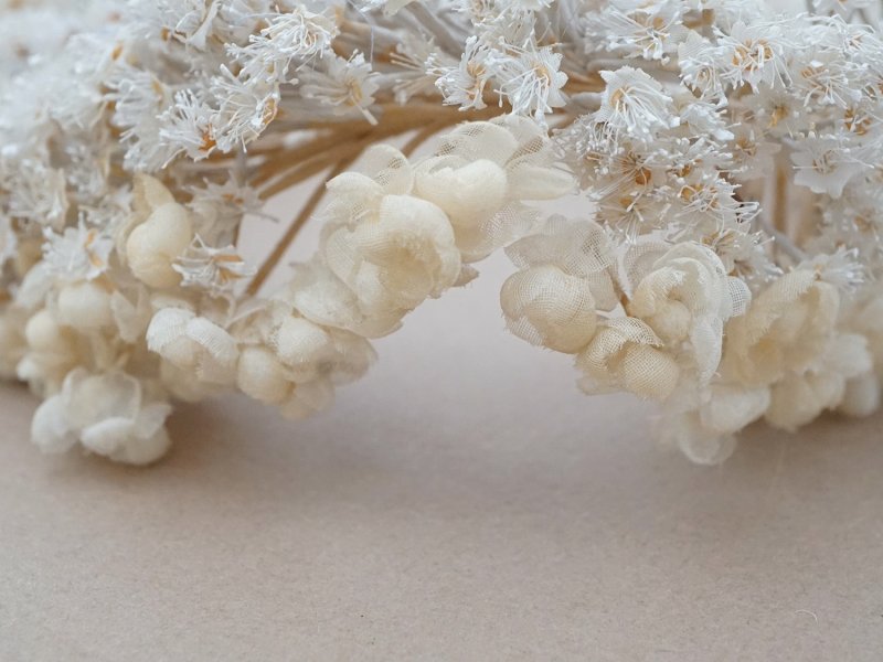 画像10: 19世紀末 アンティーク 薔薇の花冠 コットンオーガンジー ティアラ