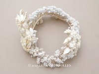 19世紀末 アンティーク 薔薇の花冠 コットンオーガンジー ティアラ