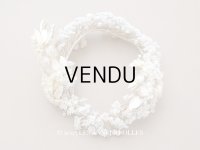 19世紀末 アンティーク 薔薇の花冠 コットンオーガンジー ティアラ