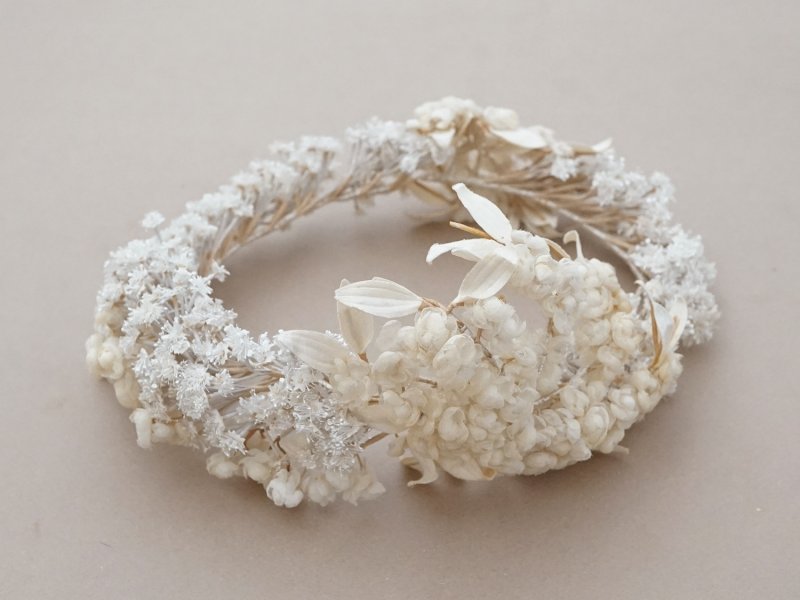 画像5: 19世紀末 アンティーク 薔薇の花冠 コットンオーガンジー ティアラ