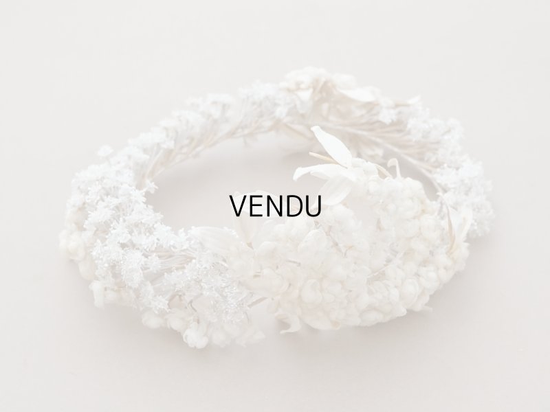 画像5: 19世紀末 アンティーク 薔薇の花冠 コットンオーガンジー ティアラ