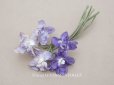 画像1: アンティーク シルク製 菫の布花 パルマ菫  (1)