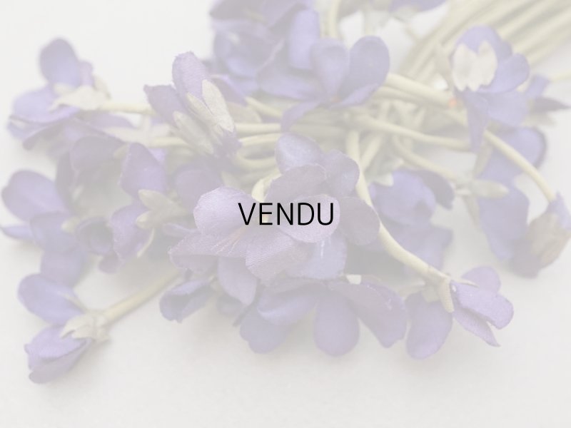 画像6: アンティーク 菫の布花 シルク製 42輪