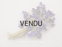アンティーク 菫の布花 シルク製 42輪
