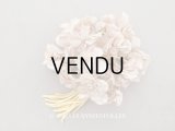アンティーク 菫の布花 パルマ菫 ピンクベージュ