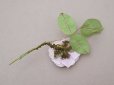 画像4: アンティーク ライラックピンクの薔薇の布花 クウォーターロゼット咲き (4)