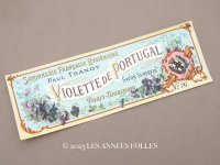 アンティーク ソープラベル 菫 SAVON SUPERFIN VIOLETTE DE PORTUGAL- PAUL TRANOY -