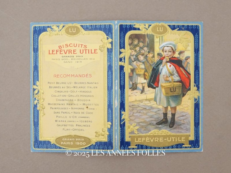 画像1: 1914年 アンティーク『LU』カレンダーのカルネ - LEFEVRE-UTILE -