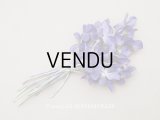 アンティーク 菫の布花 シルク製 22輪