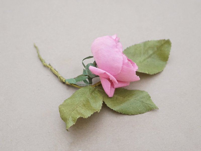 画像3: アンティーク 小さな薔薇の布花  ピース売り 