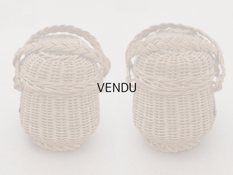 画像4: アンティーク ドール用 パニエ LOURDES ルルドの泉のプレート付