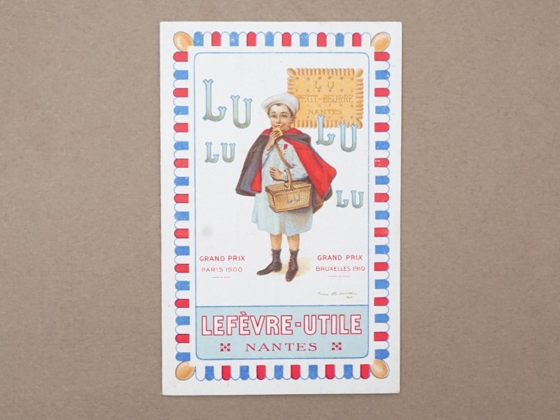 画像2: 1924年 アンティーク『LU』カレンダー付き ビスケットのカタログ- LEFEVRE-UTILE -