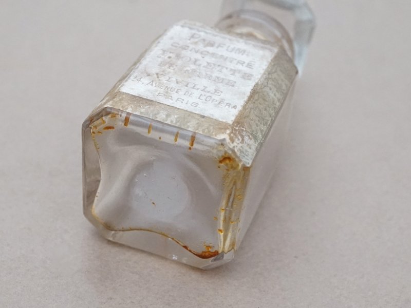 画像9: アンティーク 菫のパフュームボトル PARFUM CONSENTRE VIOLETTE  DE PARME  - VIVILLE PARIS - 