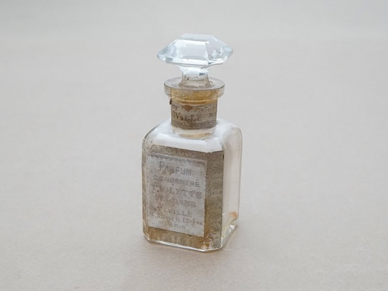 画像2: アンティーク 菫のパフュームボトル PARFUM CONSENTRE VIOLETTE  DE PARME  - VIVILLE PARIS - 