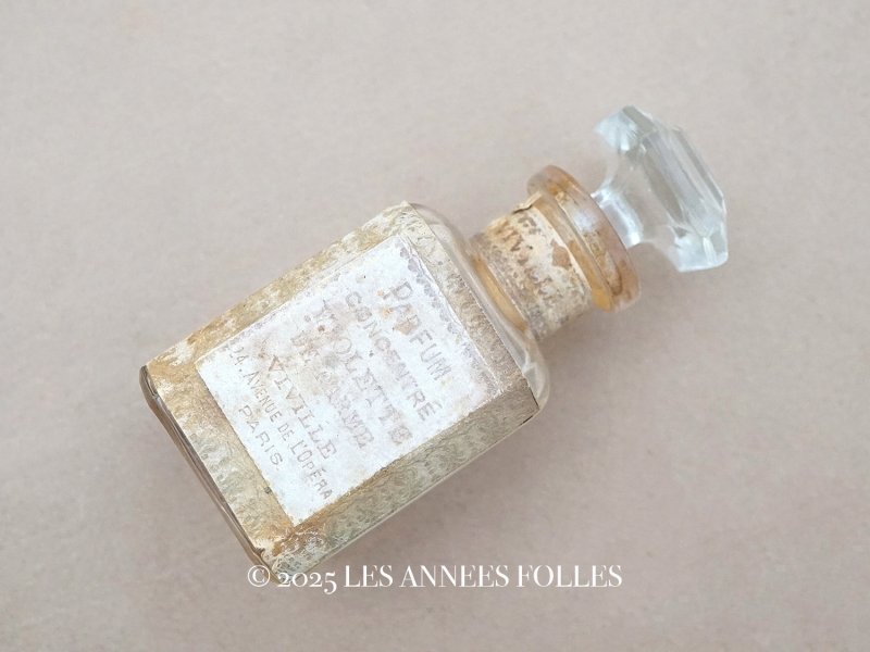 画像1: アンティーク 菫のパフュームボトル PARFUM CONSENTRE VIOLETTE  DE PARME  - VIVILLE PARIS - 