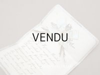 19世紀 アンティーク 手紙 シルクリボン付き レースペーパー